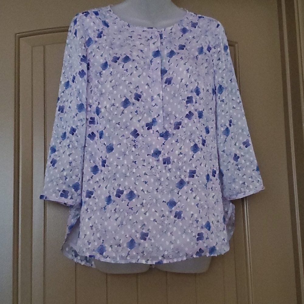 Talbots chiffon top